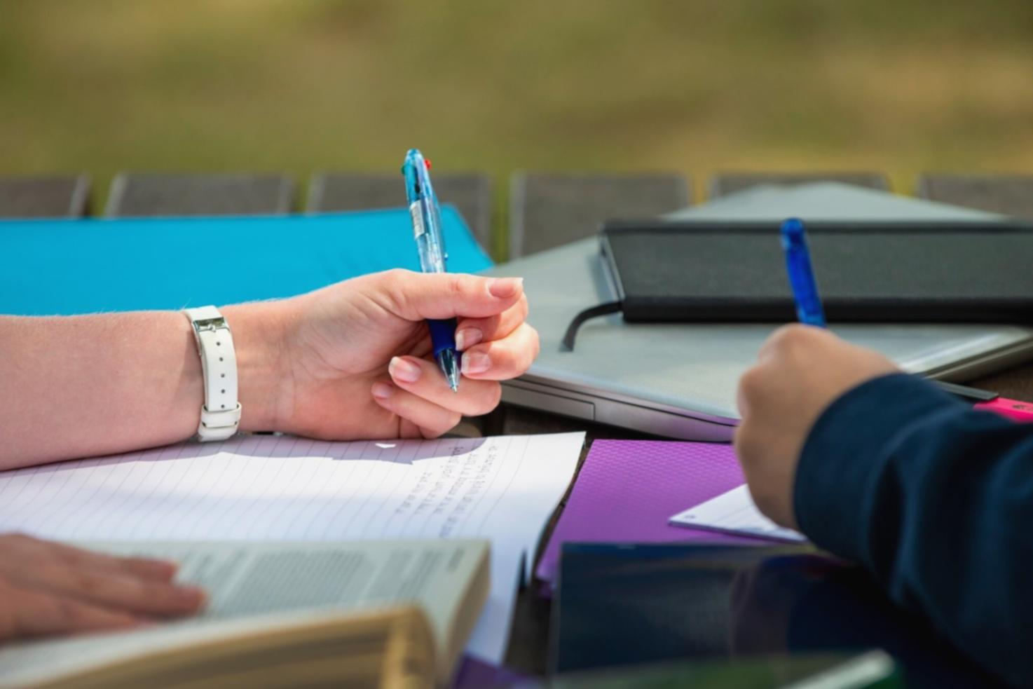 Entrepreneur reviewing financial documents