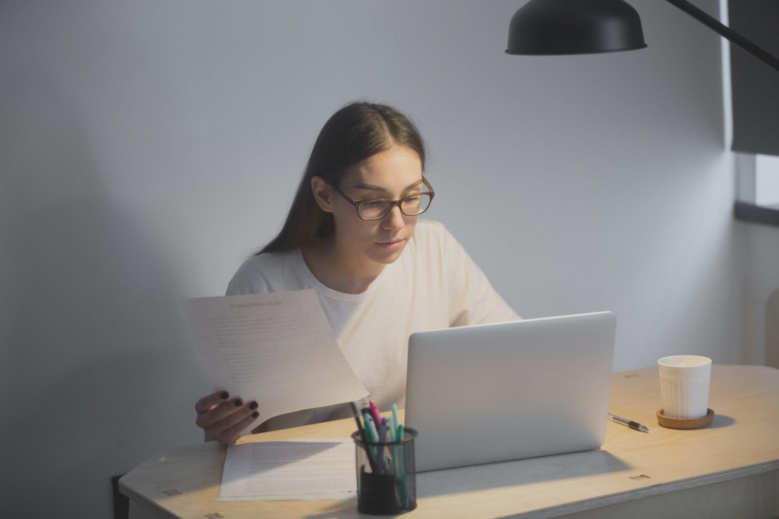 Financial review meeting with business growth charts and strategic planning