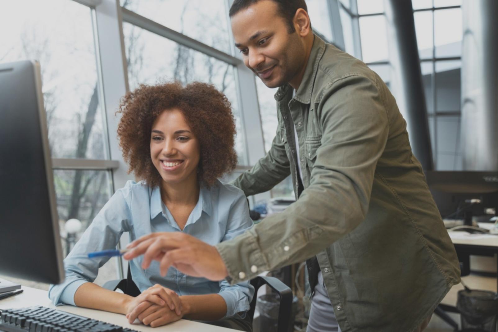 Entrepreneur reviewing financial documents and business strategy materials